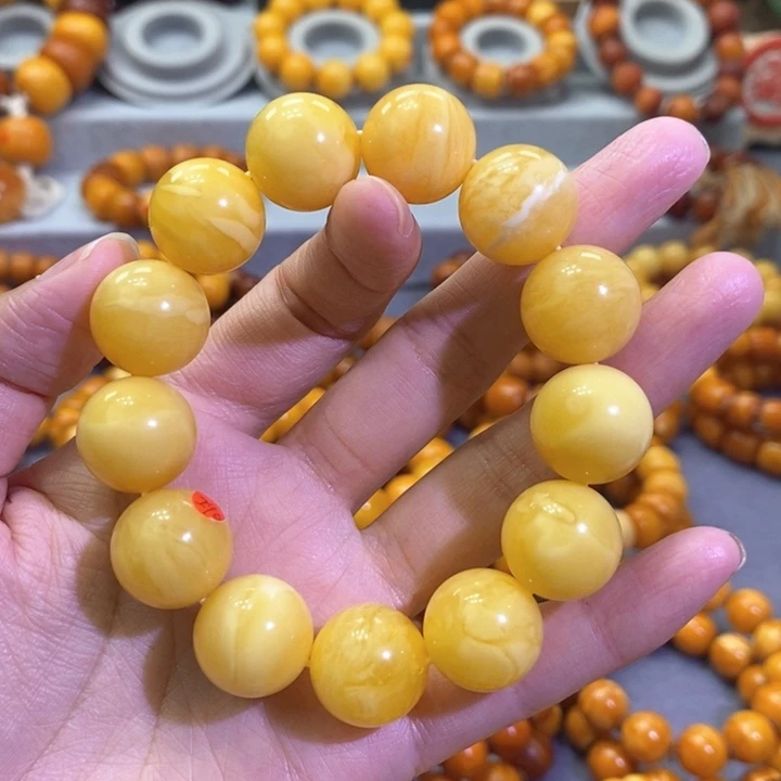 未镶嵌琥珀裸石琥珀蜜蜡手串