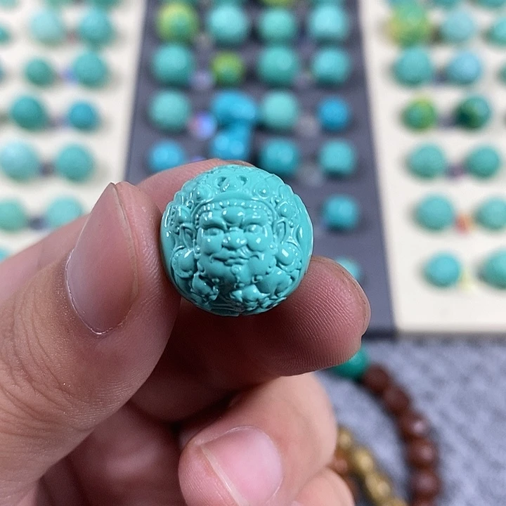 秦古矿口湖北矿散珠配饰尺寸17 黄财神