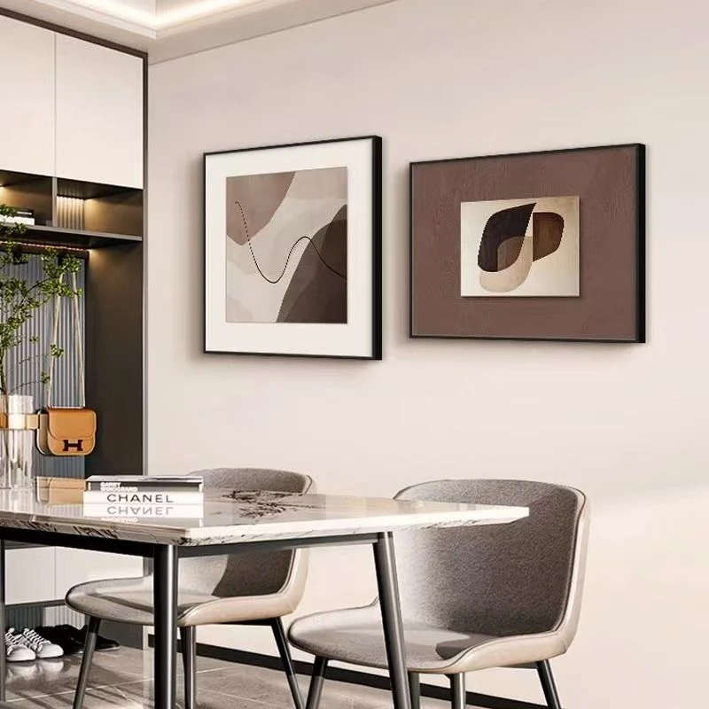 现代餐厅轻奢高级卧室床头挂画客厅客厅背景墙挂画装饰画背景墙