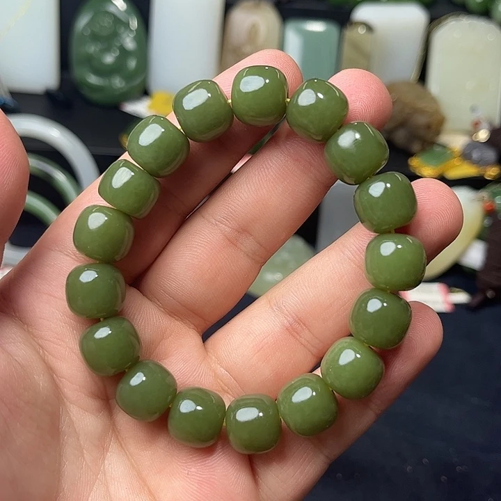 和田玉未镶嵌手链42