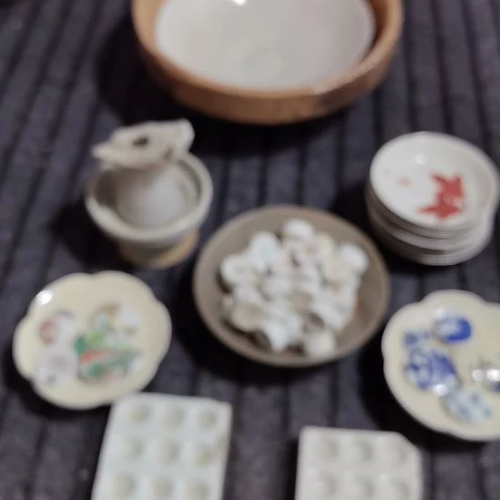 瓷片青花影青杯垫学习标本