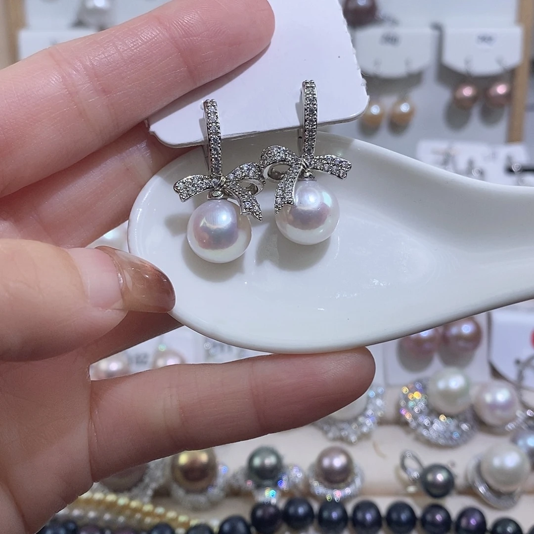 未镶嵌耳饰淡水珍珠w11.7