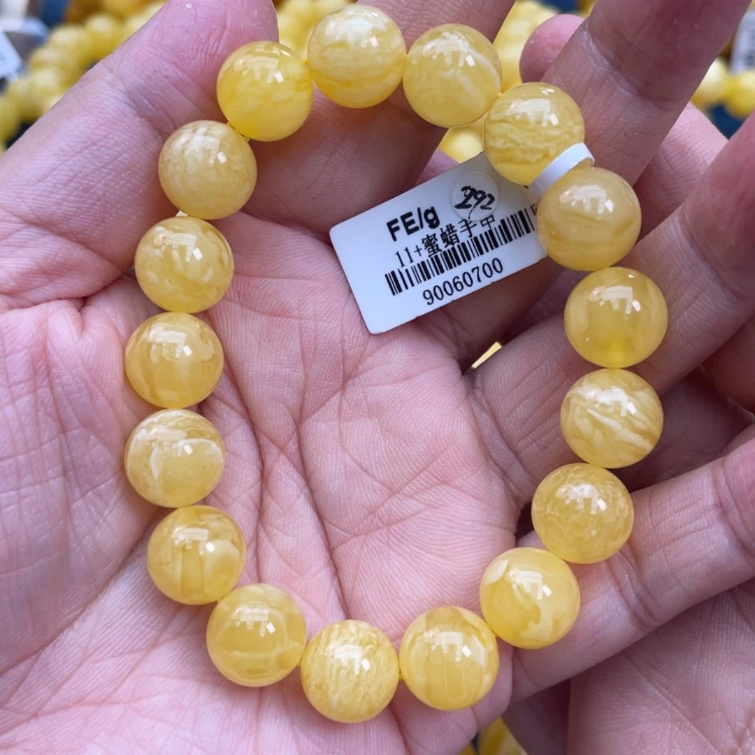 琥珀裸石未镶嵌琥珀蜜蜡11m m