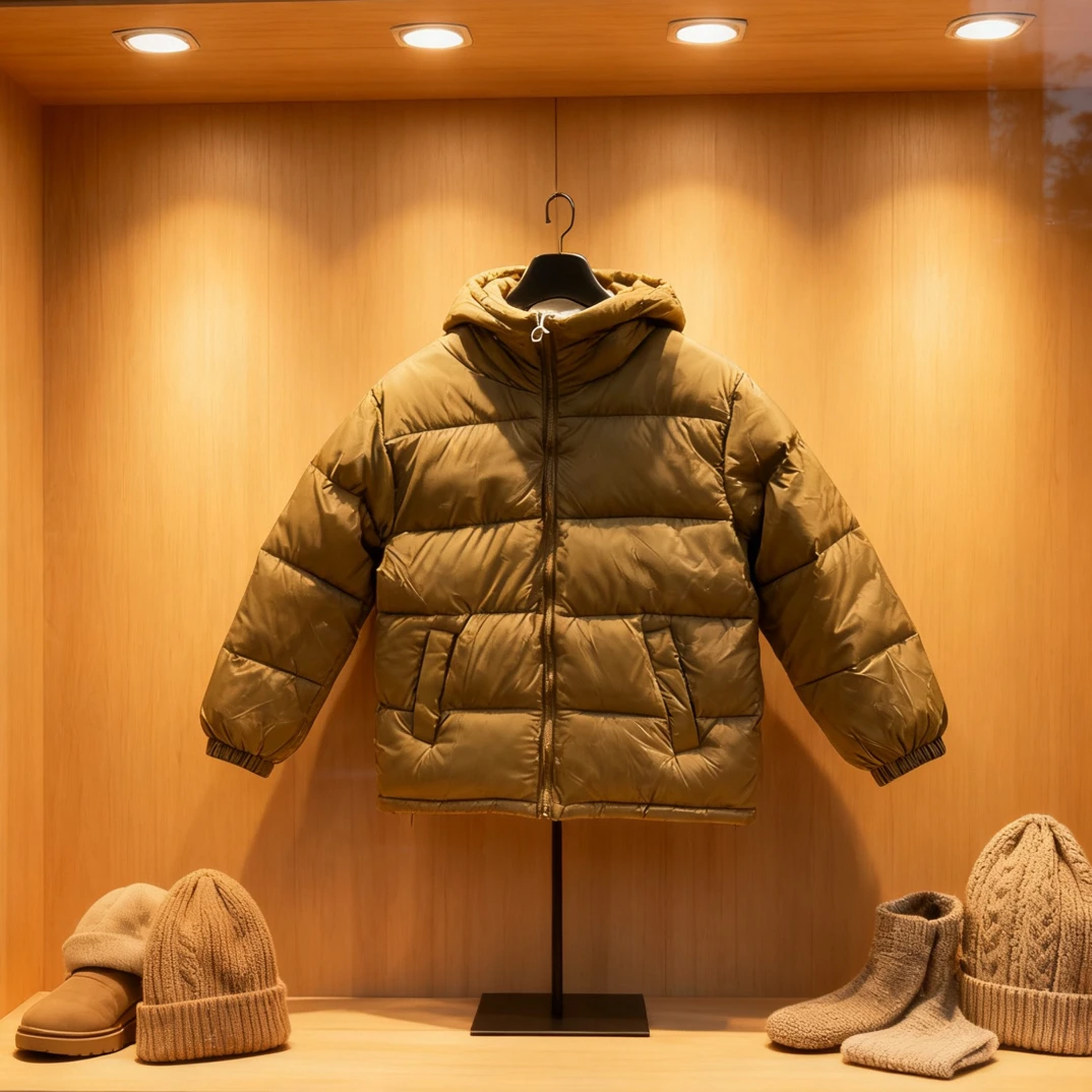 冬季韩版免洗加厚连帽保暖洋气棉服短款女童男童