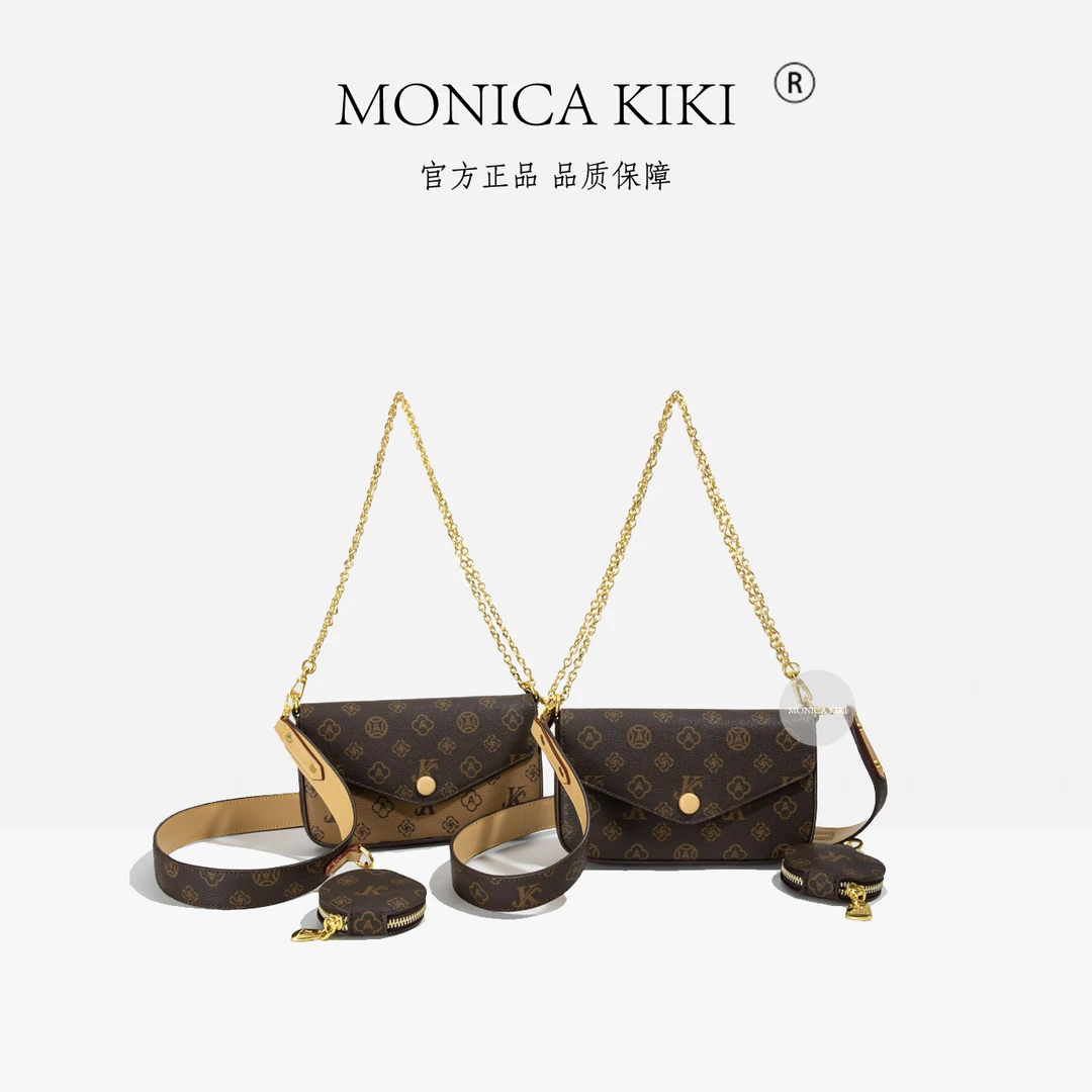 MONICA KIKI/莫妮卡奇奇时尚新款轻奢百搭休闲斜挎单肩女包