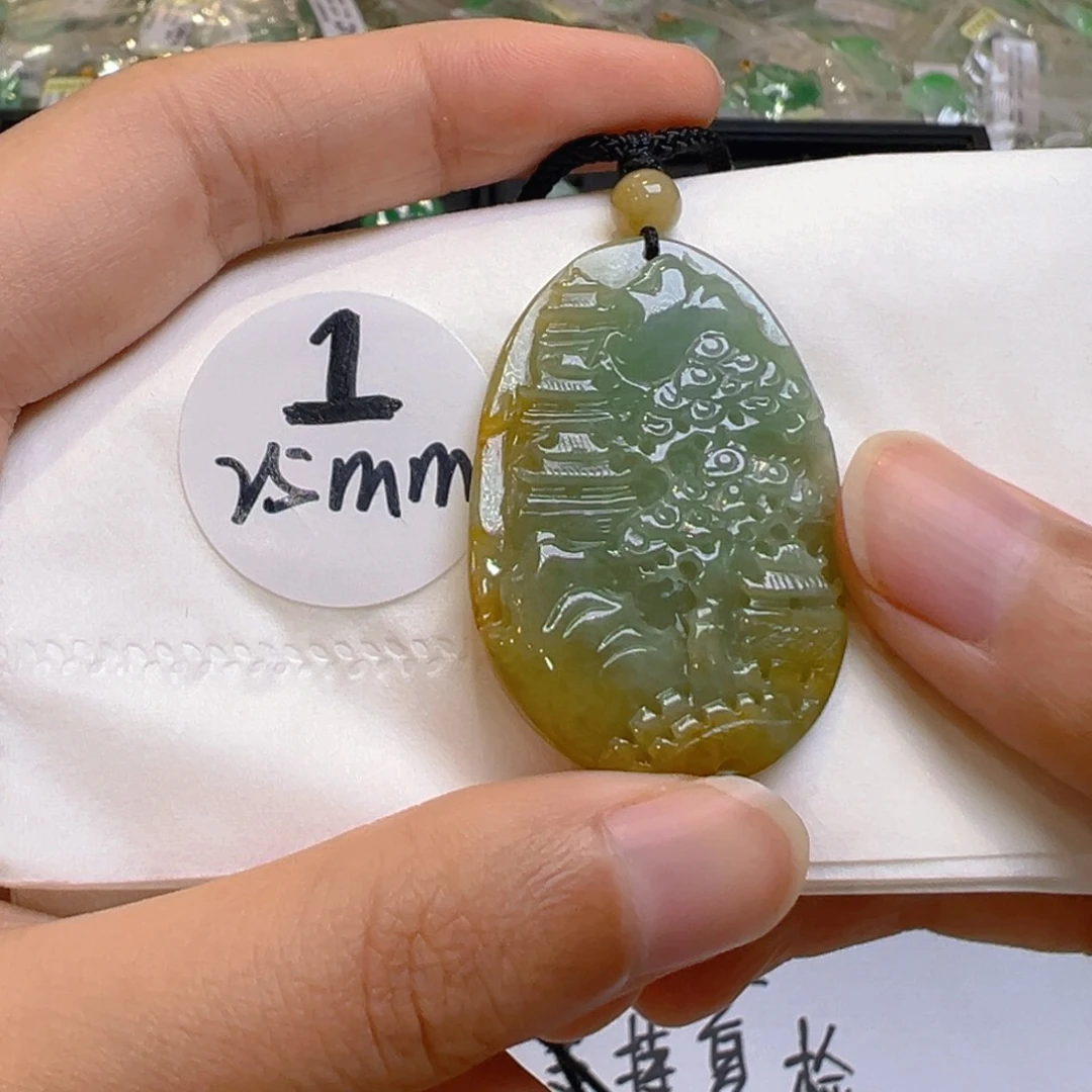 翡翠未镶嵌吊坠(不含链)