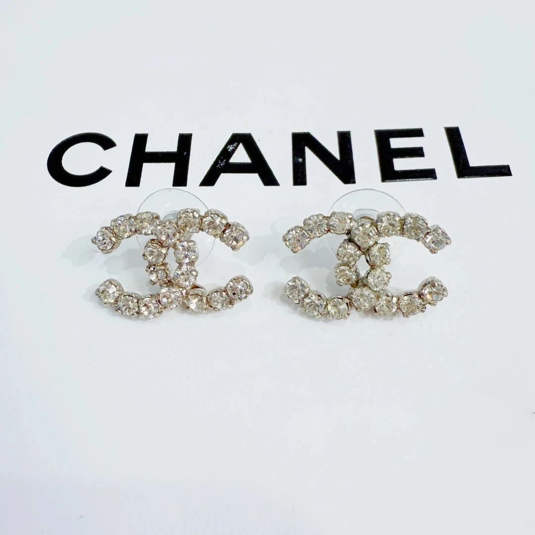 95新 Chanel/香奈儿 Chanel vintage香奈儿中古双c耳钉