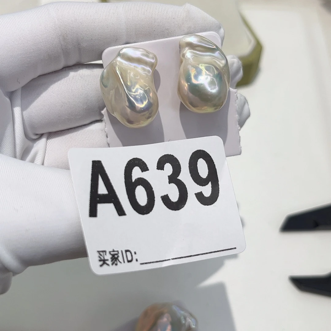 淡水珍珠耳饰银S925镶嵌