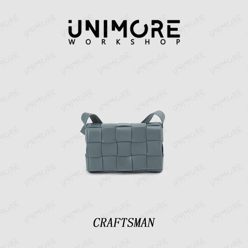 造物至定制【V-编织包】进口羊皮 手工编制 翻盖开合 斜跨包-3342