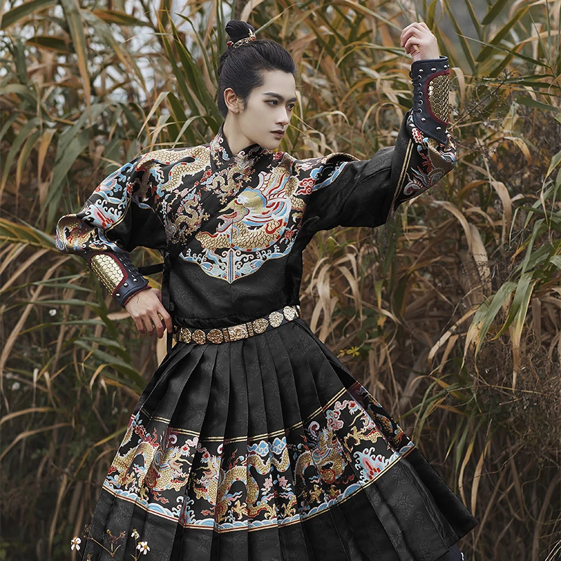 默千颜【行军令】原创正品明制贴里汉服男飞鱼服锦衣卫仿妆花织金