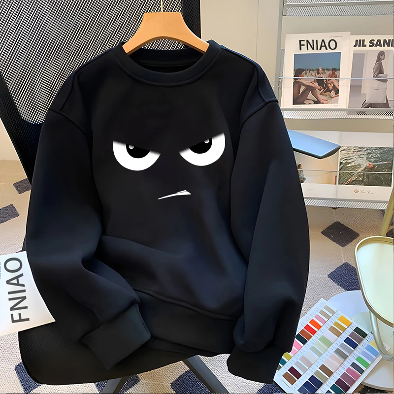 卫衣男款爆款2025新款痞帅美式慵懒风男装女春秋款冬天圆领衣服