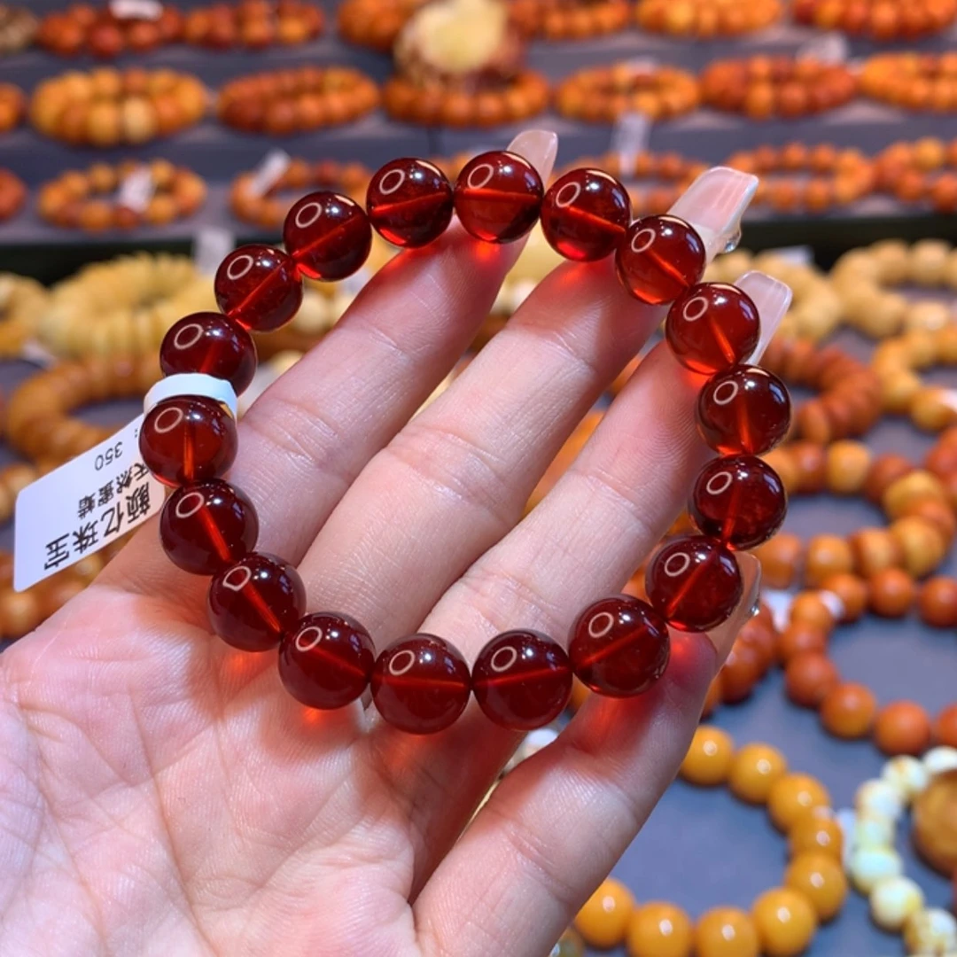 【闪购商品】未镶嵌血珀手链M****a蜜蜡