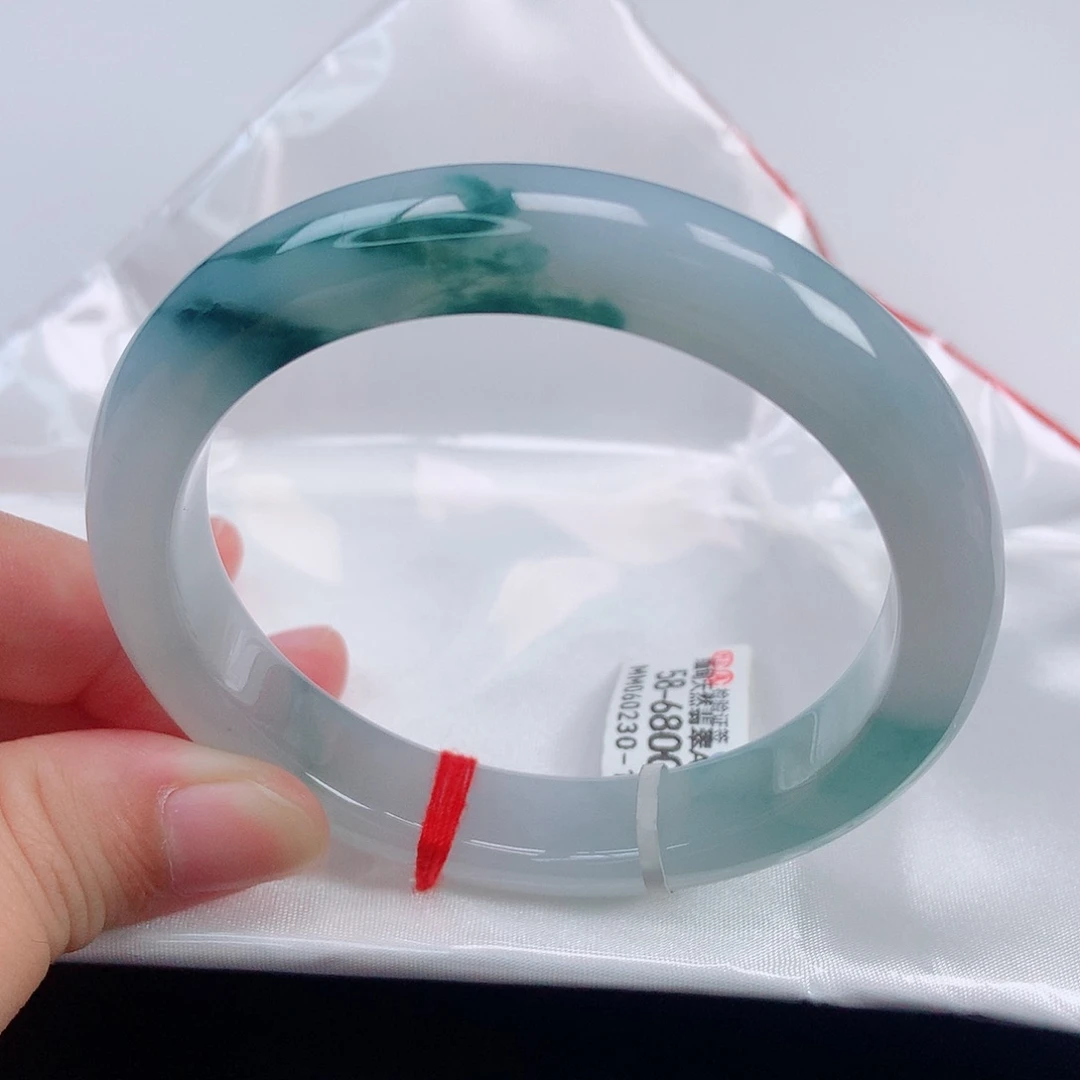 未镶嵌手镯翡翠58正圈