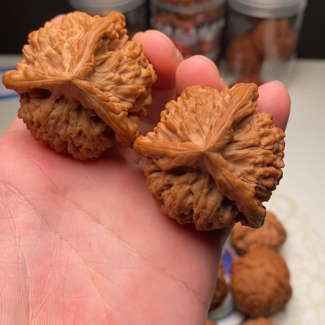 把件文玩核桃官帽三棱