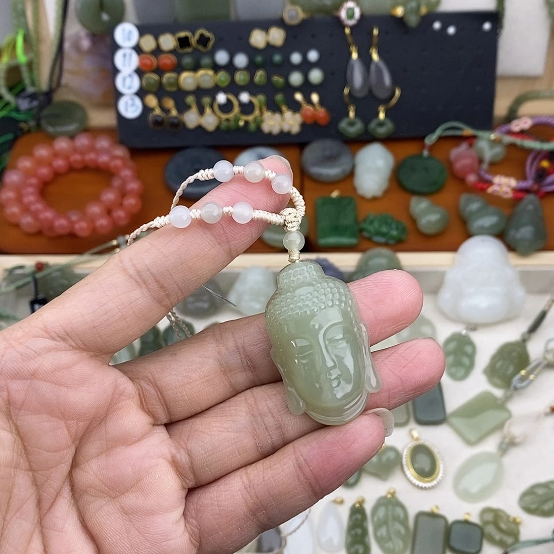 和田玉未镶嵌吊坠(不含链)