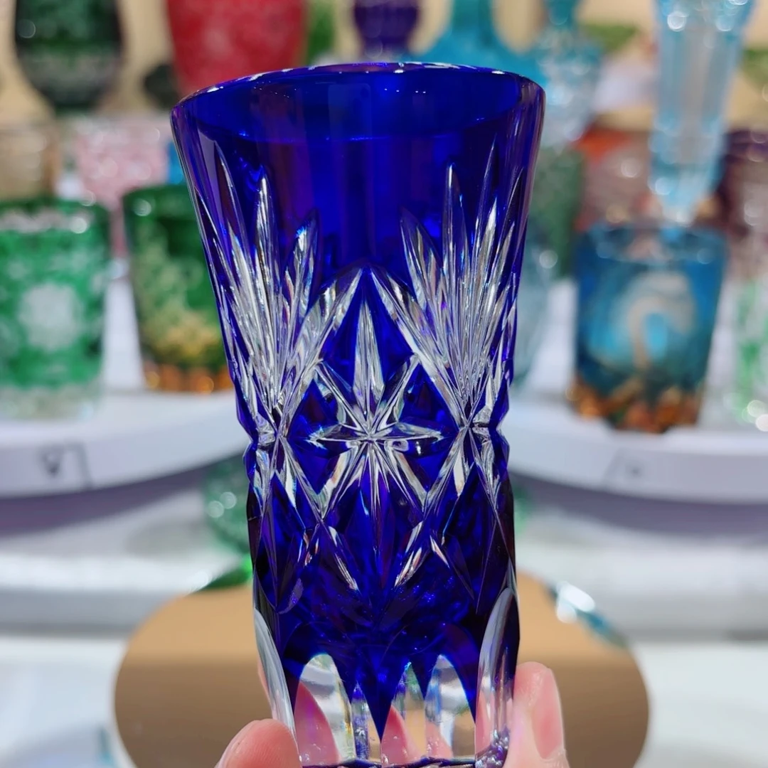 平底款水晶玻璃24%pbo江户切子