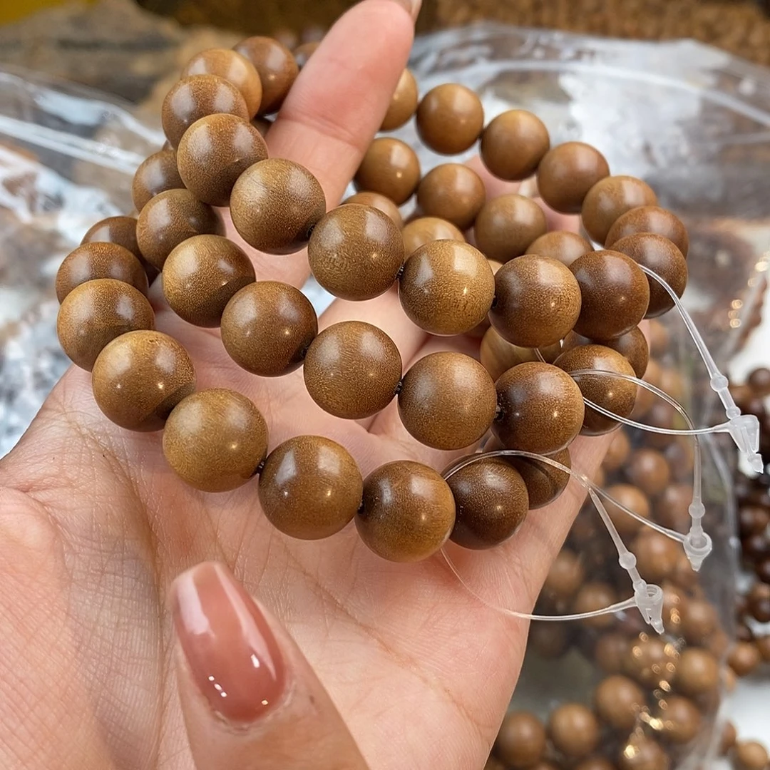 檀香木无事牌沉水12MM印度迈索尔檀香