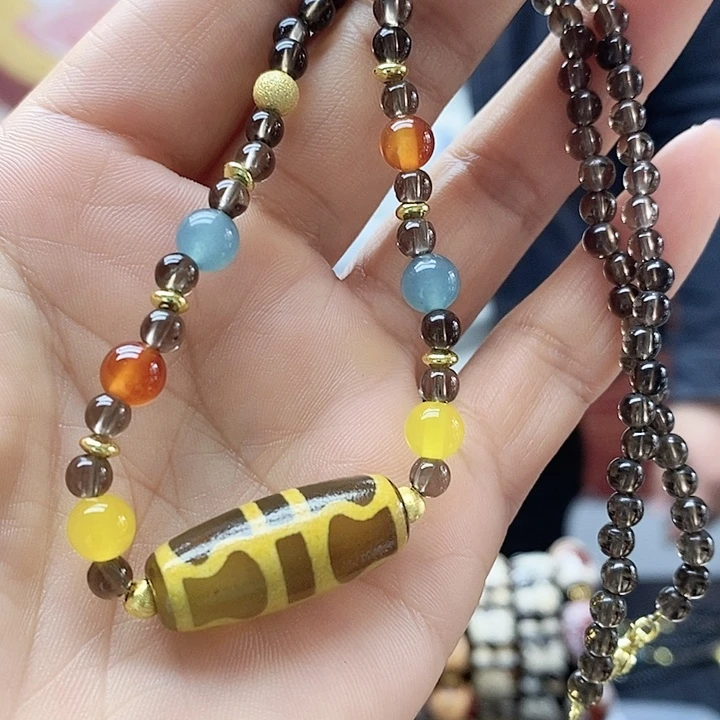 玛瑙/玉髓合金颈饰