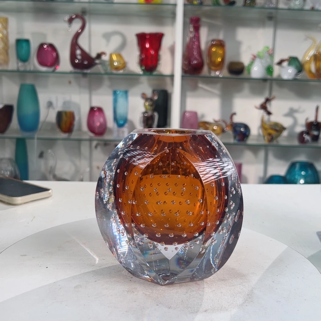 14 高轻奢琉璃花器福利正常手工痕迹