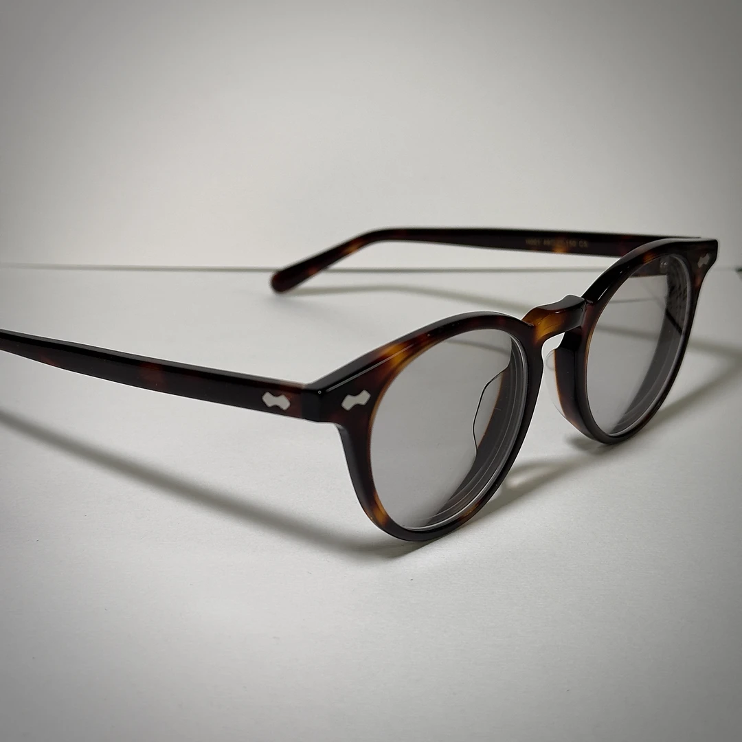 505复古色眼镜框轻量板材圆框染色带颜色近视眼镜架男女通用