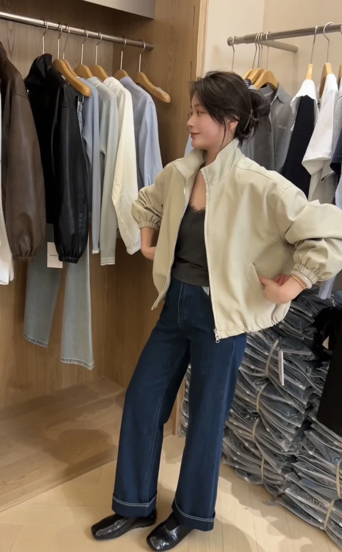 婷～复古高货皮衣外套