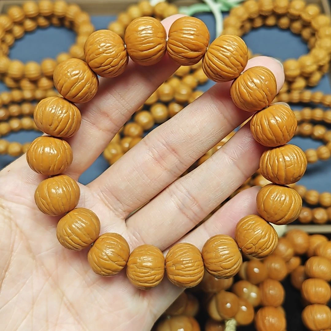 吊坠猴头核桃原皮猴头手串