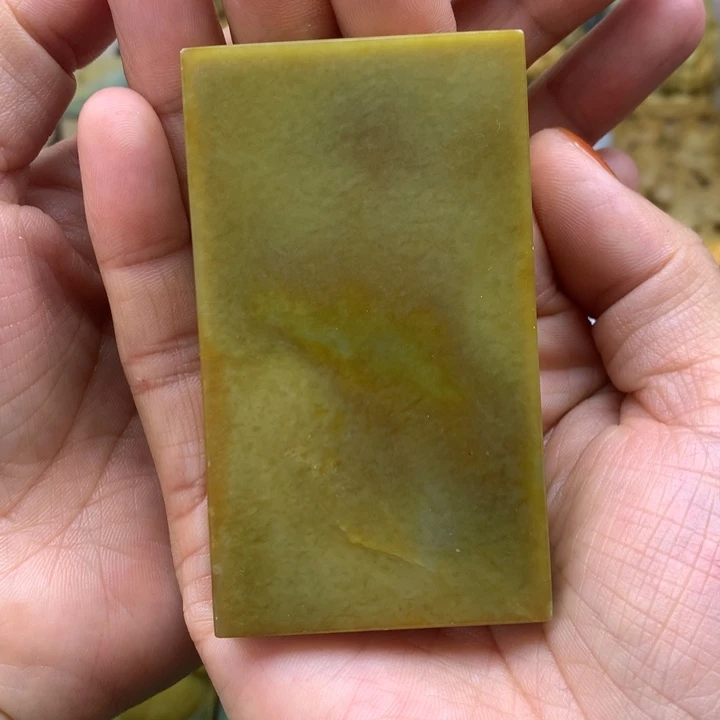 【闪购商品】岫岩河磨玉（透闪石质玉）手把未镶嵌来*