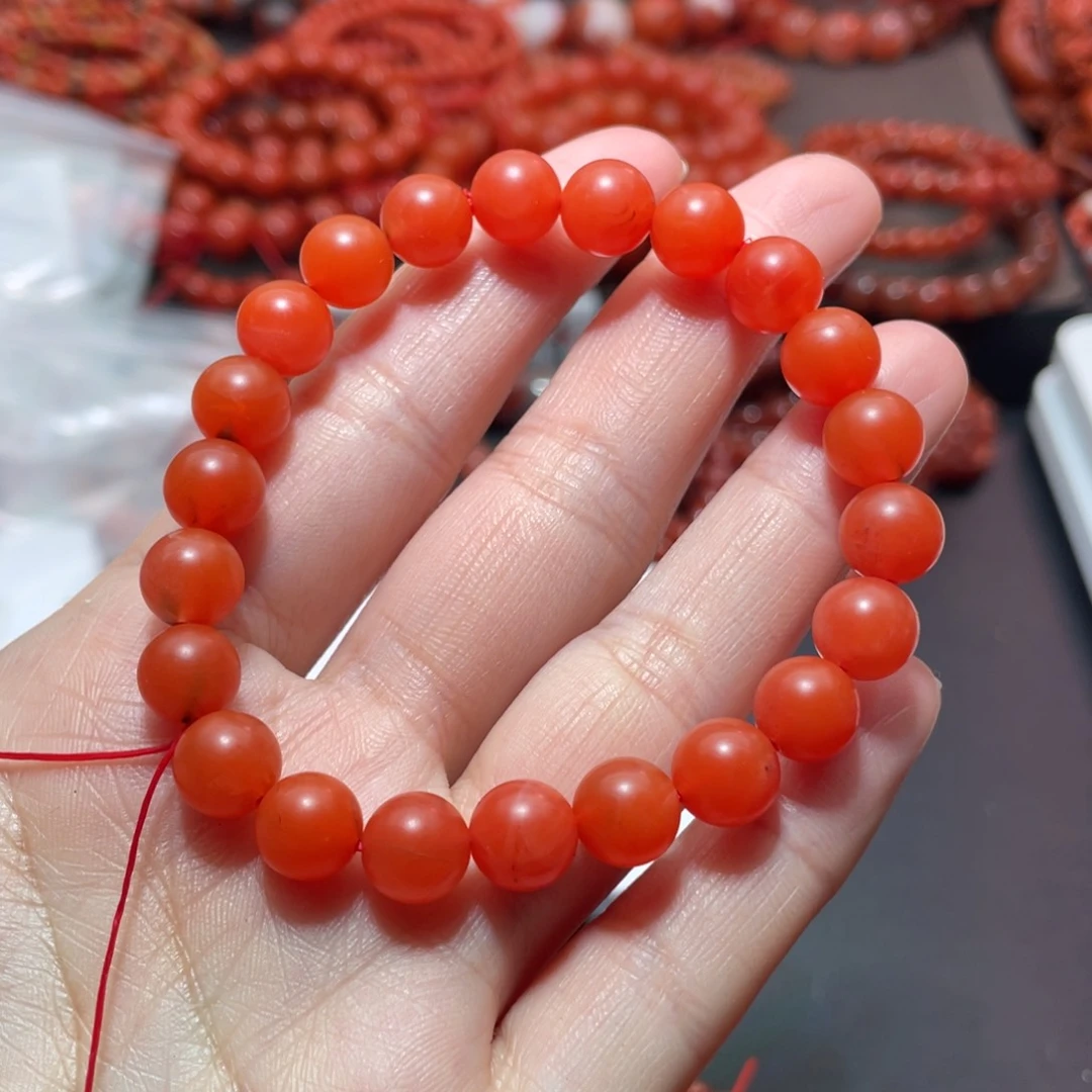 南红玛瑙手链未镶嵌烟****）