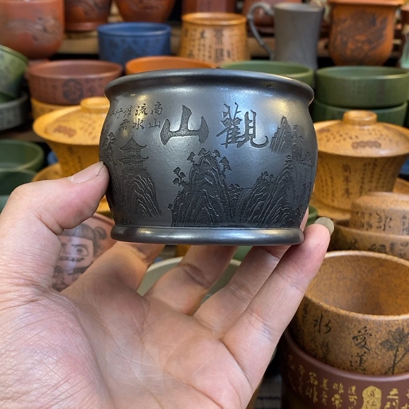 【闪购商品】紫砂杯子宜兴全手工紫砂杯