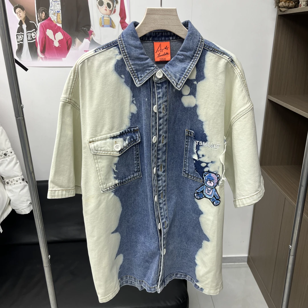 夏季男女同款短袖衬衫123230215