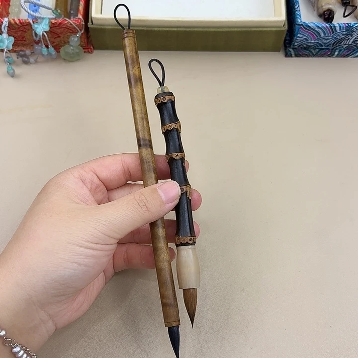 高货2支，金丝小楷和紫竹根狼