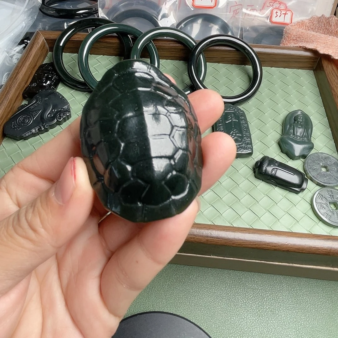 .***.和田玉未镶嵌手镯