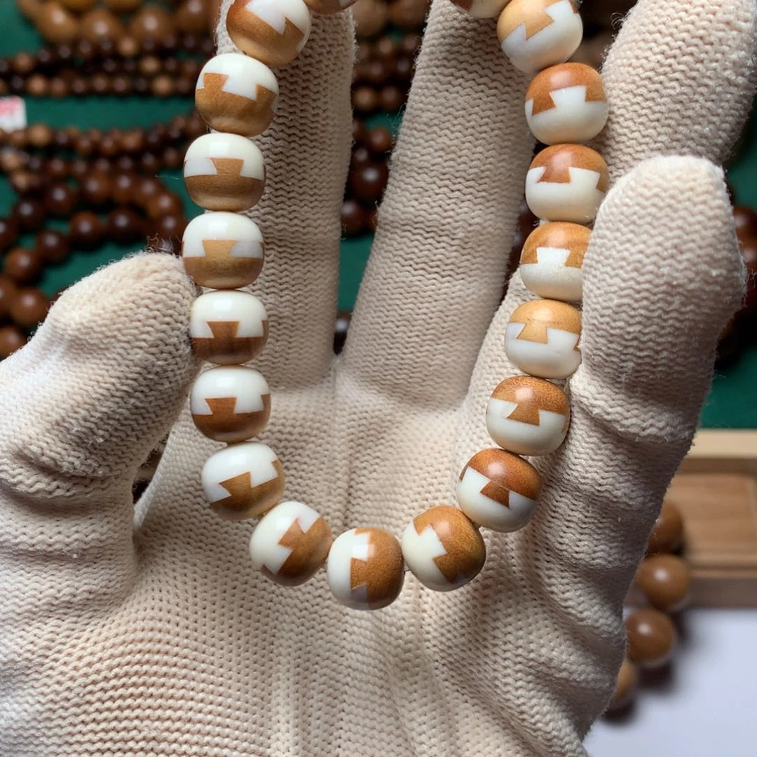 檀香木手串/手链红**来老山檀香1.0榫卯