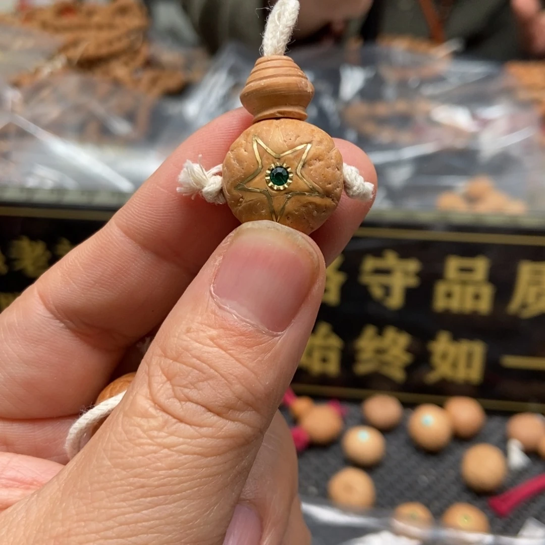 凤眼菩提吊坠17左右铜丝三通五星