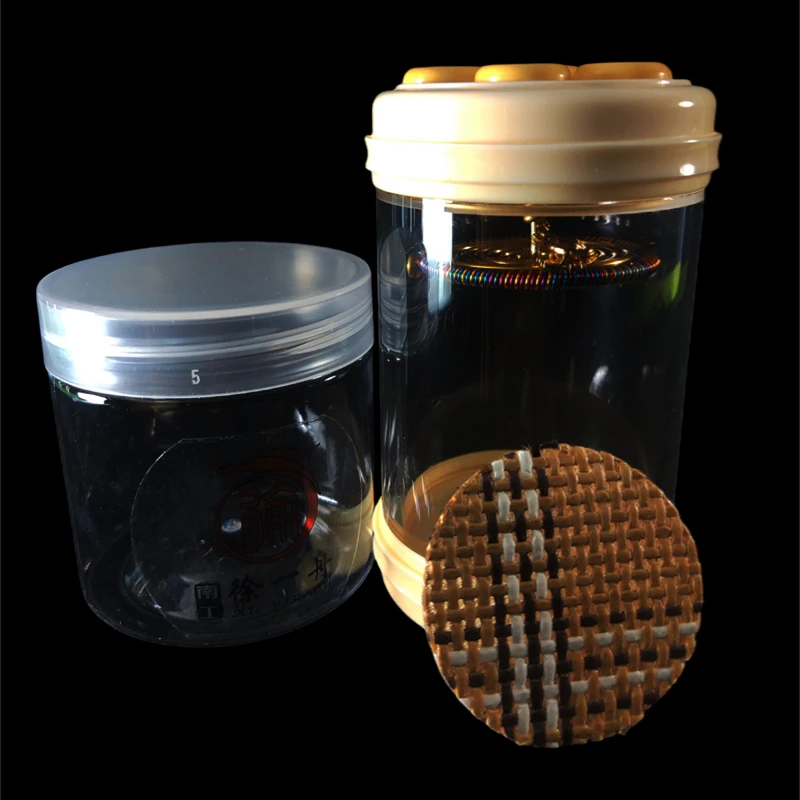 罐王•S80•莹光栖乐•迟鸣密胺七眼蝈蝈罐配黄铜青蛙簧60*105