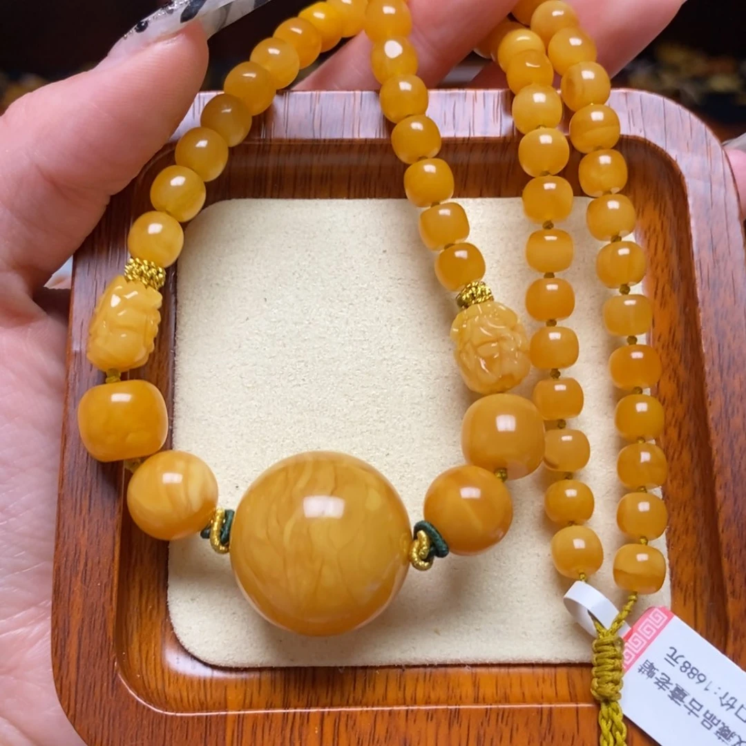 【闪购商品】蜜蜡颈饰未镶嵌项链