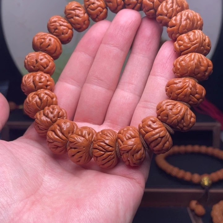 手串桃核20白玉龙手串