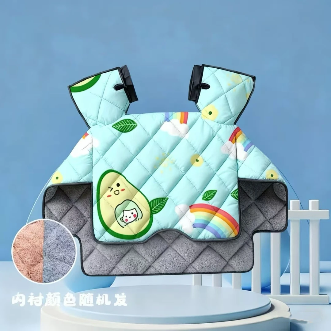 电动车挡风被加绒加厚加大防水防寒冬季通用保暖防风罩