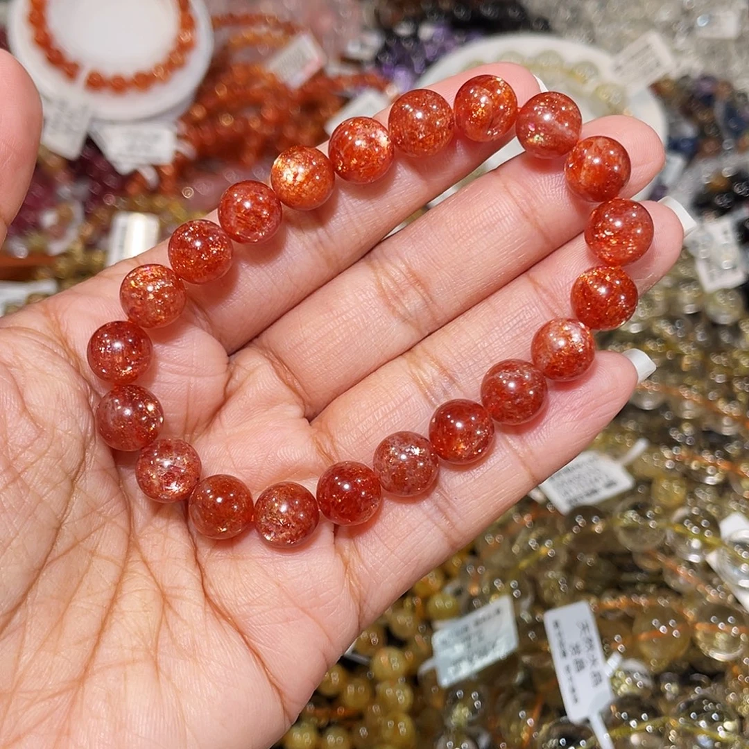 未镶嵌手串长石金太阳9m