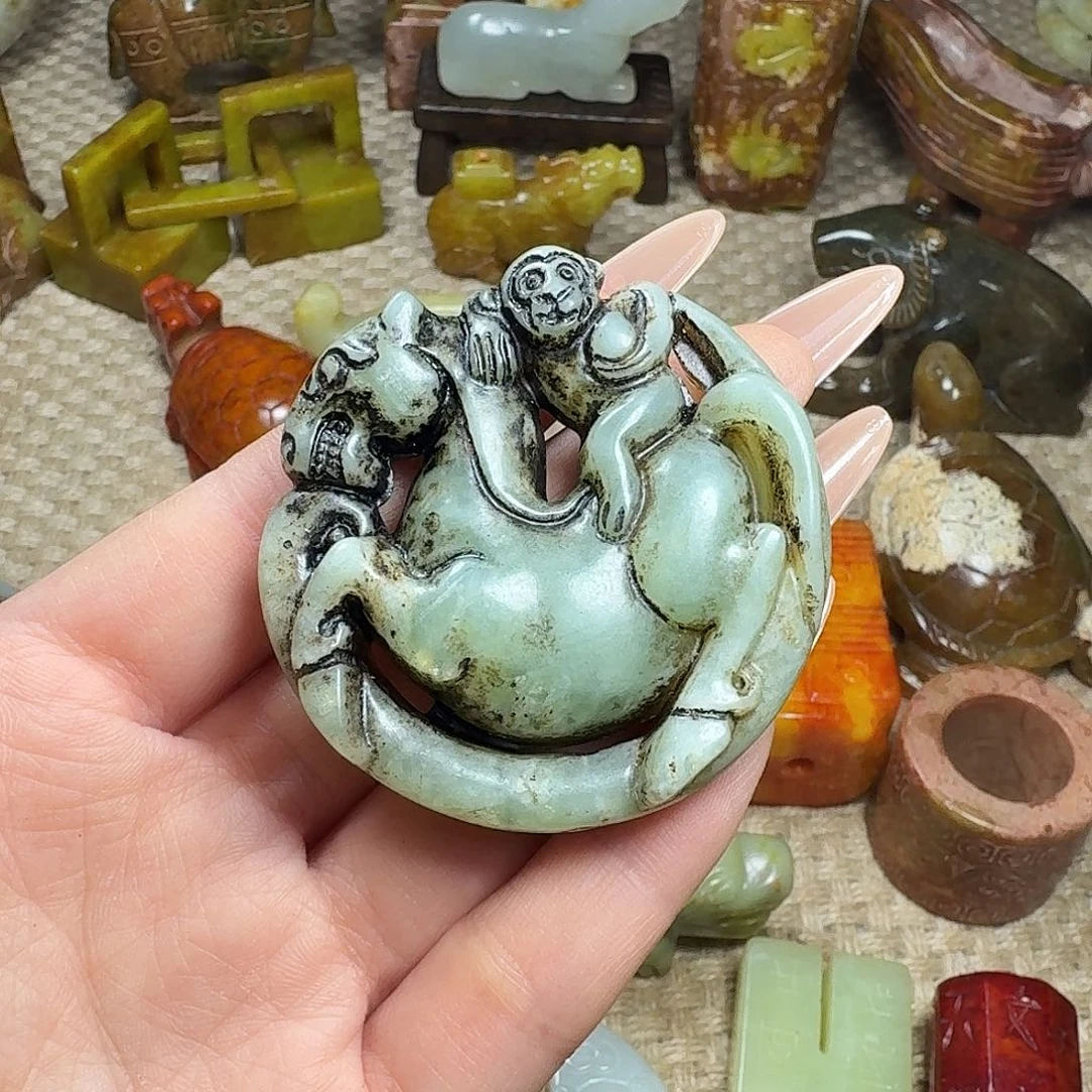 白玉菩提吊坠挂件