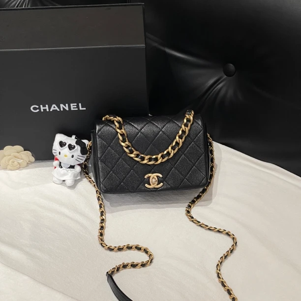 99新 Chanel/香奈儿 壹所奢品Chanel 20A 手提 单肩斜挎包 黑金
