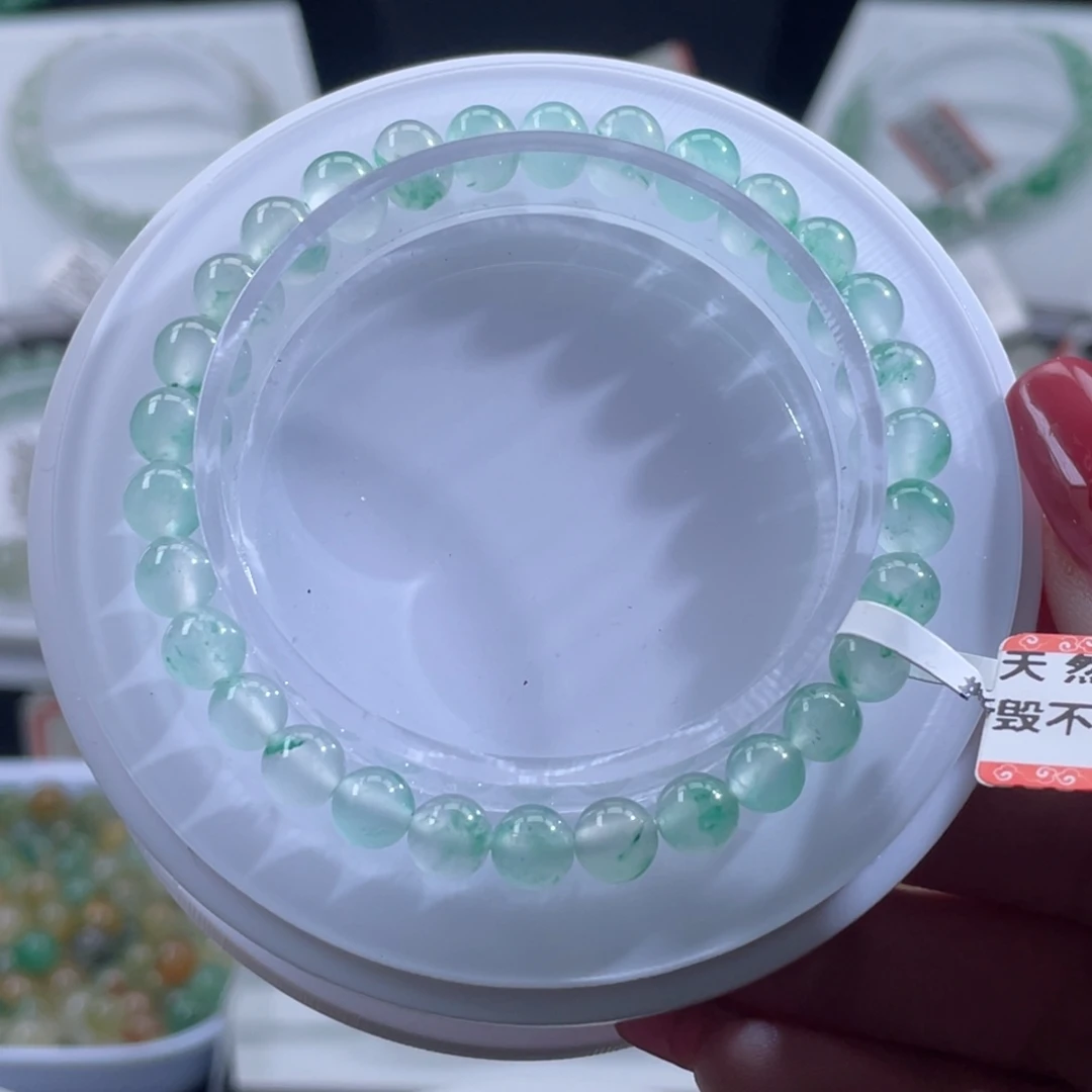 石英质玉（非洲翠）未镶嵌手串