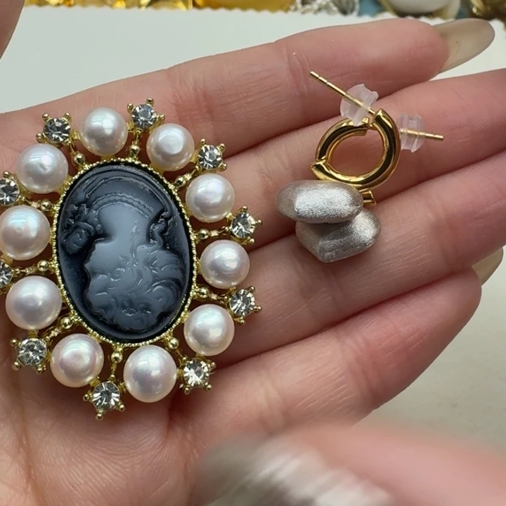 淡水珍珠耳饰未镶嵌