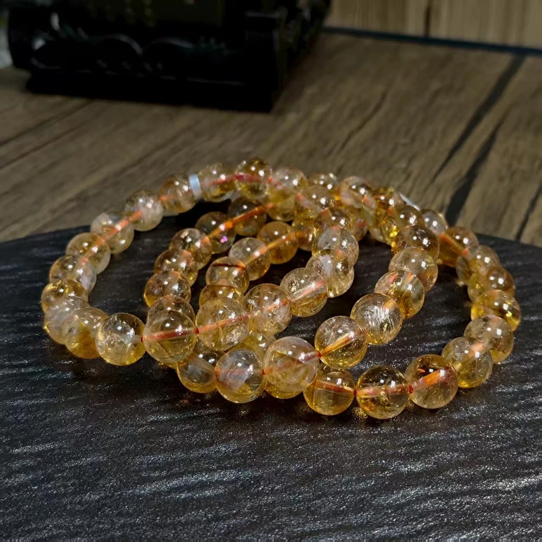 【书记甄选】天然黄塔晶单圈手链 多样性发一件 约10mm 1384BB