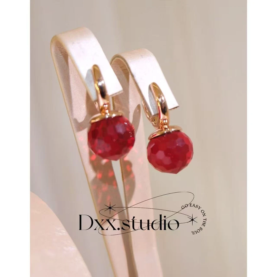 铜合金合成锆石耳饰 小众设计百搭ins耳饰52819