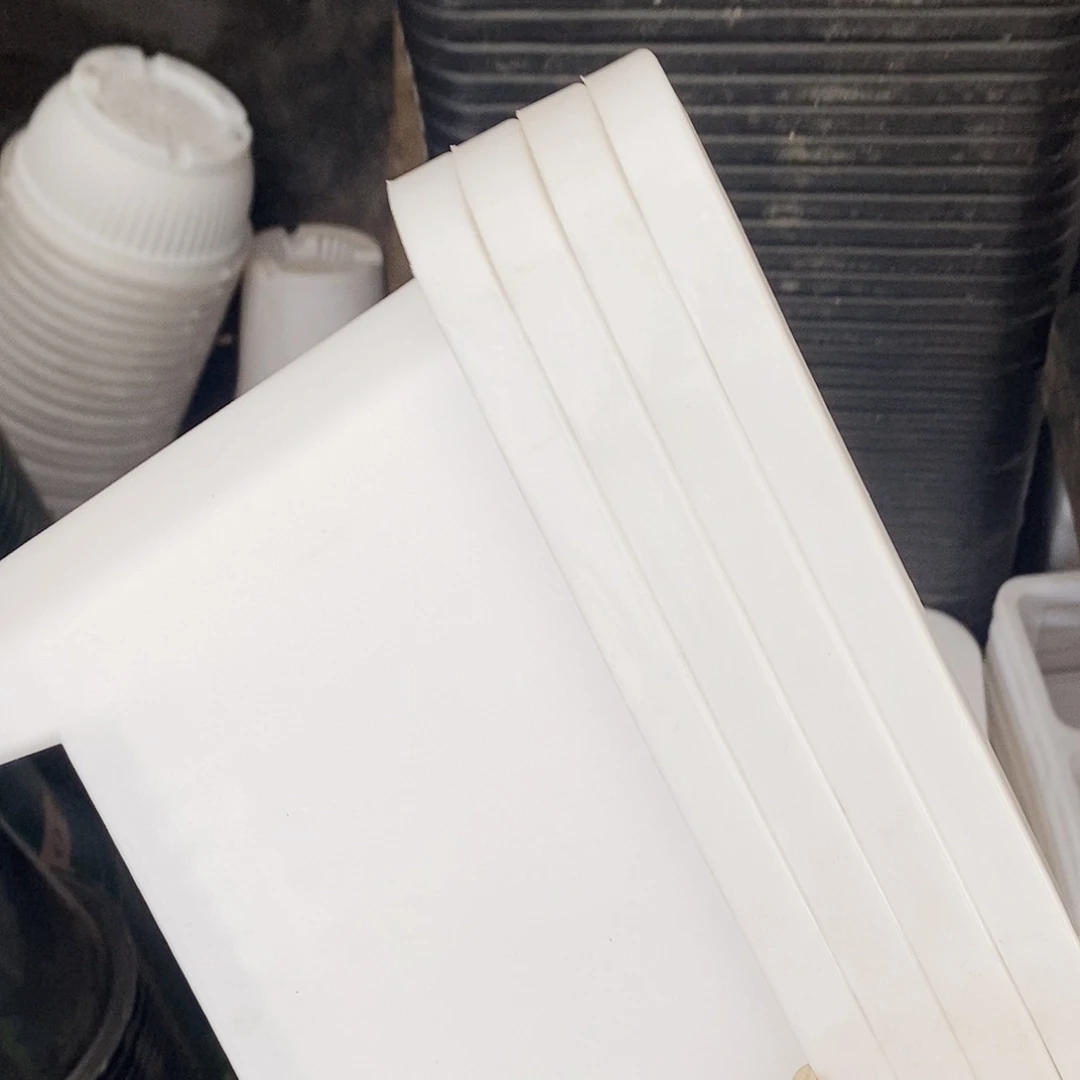 塑料新22公分白方盆5个