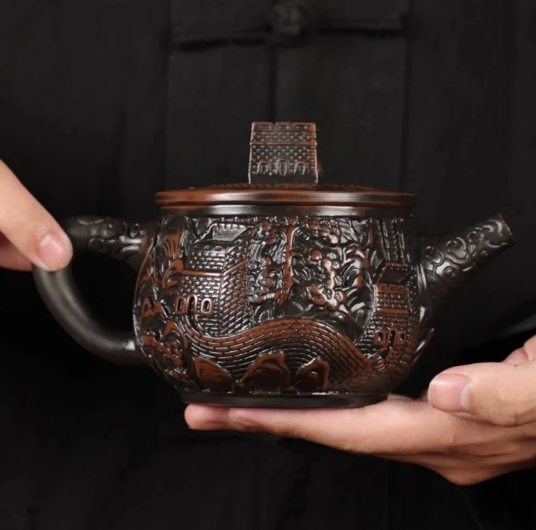 长城汗瓦茶壶紫陶家用