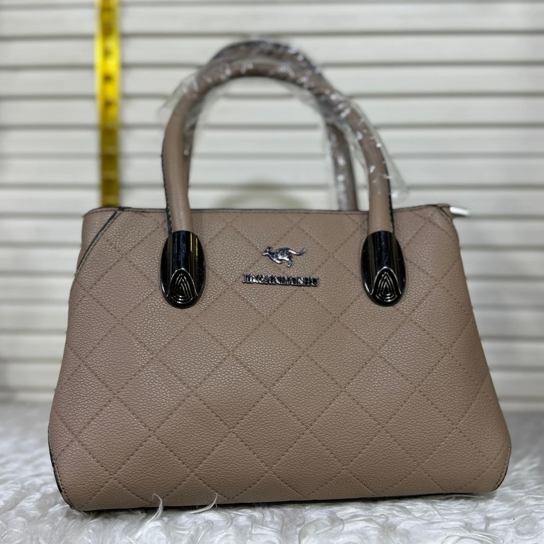 法鲁#灰色气质杏色手提包妈妈款