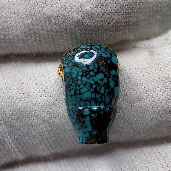 未镶嵌绿松石天然原矿 带武汉地大证书