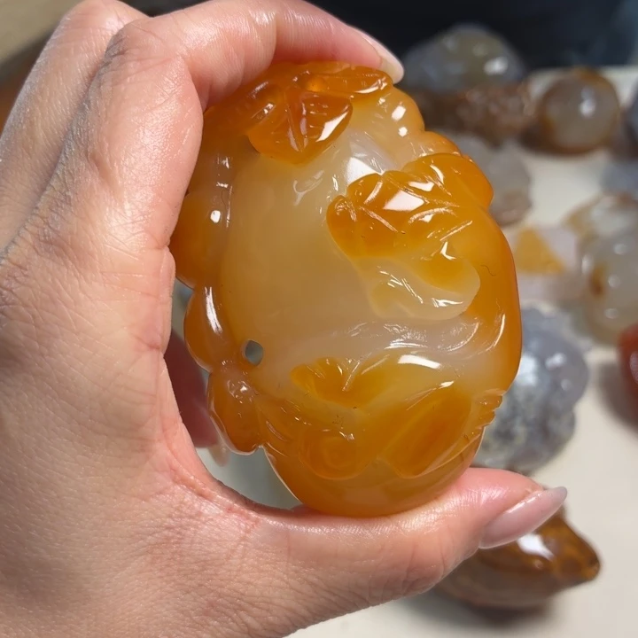 玛瑙/玉髓未镶嵌吊坠(不含链)